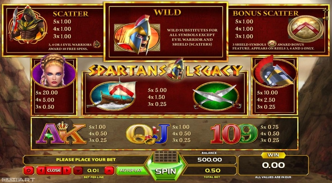 Sparta's Legacy Slots