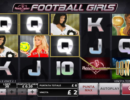 Benchwarmer Football Girls Slot Machine